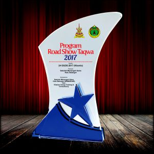 ICP 665 - 3D Emboss Star Crystal Award